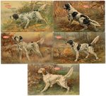 DUPONT GUNPOWDER CHAMPIONSHIP DOGS PREMIUM POSTCARD SET.