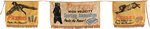 PETERS AMMUNITION/DUPONT THREE-SECTION ADVERTISING BANNER.