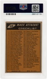 "MARS ATTACKS" TOPPS PSA GRADED COMPLETE GUM CARD SET