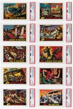 "MARS ATTACKS" TOPPS PSA GRADED COMPLETE GUM CARD SET