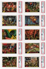 "MARS ATTACKS" TOPPS PSA GRADED COMPLETE GUM CARD SET