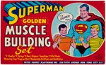 "SUPERMAN GOLDEN MUSCLE BUILDING SET."