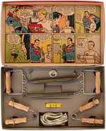 "SUPERMAN GOLDEN MUSCLE BUILDING SET."