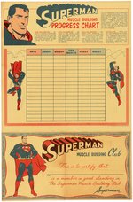 "SUPERMAN GOLDEN MUSCLE BUILDING SET."