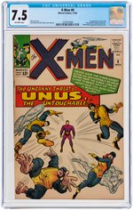 "X-MEN" #8 NOVEMBER 1964 CGC 7.5 VF- (FIRST UNUS).