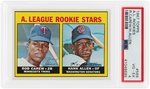 1967 TOPPS A.L. ROOKIE ROD CAREW/HANK ALLEN #569 PSA VG-EX 4.