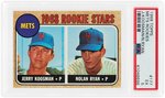 1968 TOPPS METS ROOKIES JERRY KOOSMAN/NOLAN RYAN #177 PSA EX 5.