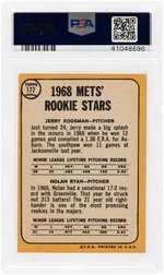 1968 TOPPS METS ROOKIES JERRY KOOSMAN/NOLAN RYAN #177 PSA EX 5.