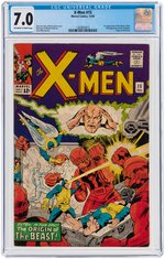 "X-MEN" #15 DECEMBER 1965 CGC 7.0 FINE/VF (FIRST MASTER MOLD).