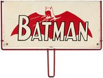 "SUPERMAN/BATMAN" DC COMICS COMIC BOOK DISPLAY RACK SIGN.