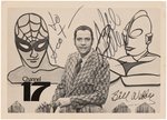 PHILADELPHIA CHANNEL 17 CARTOON HOST BILL WEBBER FAN PHOTO WITH SPIDER-MAN & ULTRAMAN.