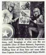 MARVEL SUPER HEROES RARE CHANNEL 7 POSTER.