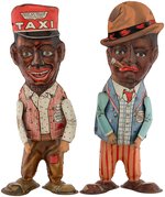 MARX "TO-NITE - AMOS 'N' ANDY - IN PERSON" BOXED WIND-UP WALKER PAIR.