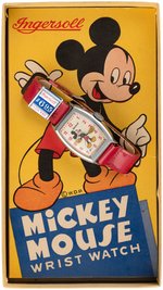 "INGERSOLL/US TIME MICKEY MOUSE WRIST WATCH" BOXED 1947 MODEL.