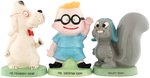 ROCKY, MR. PEABODY & SHERMAN CERAMIC BANK TRIO.