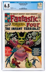 "FANTASTIC FOUR" #24 MARCH 1963 CGC 6.5 FINE+.