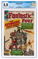 "FANTASTIC FOUR" #26 MAY 1964 CGC 5.0 VG/FINE.