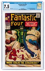 "FANTASTIC FOUR" #61 APRIL 1967 CGC 7.5 VF-.