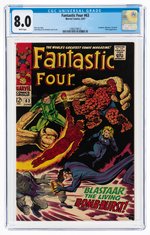 "FANTASTIC FOUR" #63 JUNE 1967 CGC 8.0 VF.