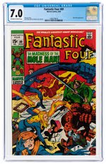 "FANTASTIC FOUR" #89 AUGUST 1969 CGC 7.0 FINE/VF.