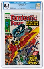 "FANTASTIC FOUR" #99 JUNE 1970 CGC 8.5 VF+.