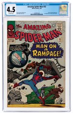 "AMAZING SPIDER-MAN" #32 JANUARY 1966 CGC 4.5 VG+.