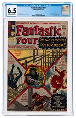 "FANTASTIC FOUR" #17 AUGUST 1963 CGC 6.5 FINE+.