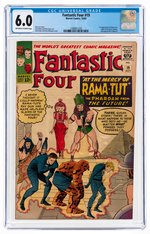 "FANTASTIC FOUR" #19 OCTOBER 1963 CGC 6.0 FINE (FIRST RAMA-TUT).