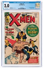 "X-MEN" #3 JANUARY 1964 CGC 2.0 GOOD (FIRST BLOB).