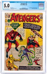 "AVENGERS" #2 NOVEMBER 1963 CGC 5.0 VG/FINE (FIRST SPACE PHANTOM).