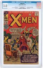 "X-MEN" #2 NOVEMBER 1963 CGC 3.0 G/VG (FIRST VANISHER).