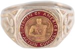 "ACTION COMICS" RARE HIGH GRADE EXAMPLE OF THE 1940 "MEMBER" SUPERMAN CONTEST PRIZE RING.