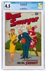 "BUZ SAWYER" #2 SEPTEMBER 1948 CGC 4.5 VG+.