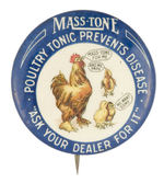 ROOSTER & CHICKS DEMAND "MASS-TONE POULTRY TONIC" FROM HAKE COLLECTION & CPB.