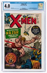 "X-MEN" #10 MARCH 1965 CGC 4.0 VG (FIRST SILVER AGE KA-ZAR).