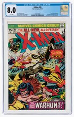 "X-MEN" #95 OCTOBER 1975 CGC 8.0 VF.