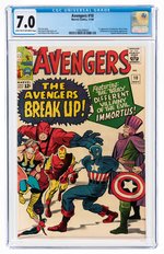 "AVENGERS" #10 NOVEMBER 1964 CGC 7.0 FINE/VF (FIRST IMMORTUS).