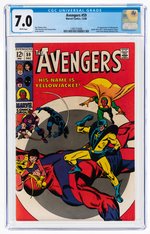 "AVENGERS" #59 DECEMBER 1968 CGC 7.0 FINE/VF (FIRST YELLOWJACKET).