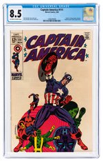 "CAPTAIN AMERICA" #111 MARCH 1969 CGC 8.5 VF+.