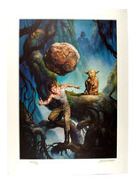 "STAR WARS" BORIS VALLEJO SIGNED PRINTERS PROOF LITHOGRAPH.