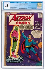 "ACTION COMICS" #242 JULY 1958 CGC .5 POOR (FIRST BRAINIAC).