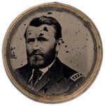 GRANT/COLFAX 1868 FERROTYPE WITH UNCOMMON PHOTOS AND UNLISTED IN DeWITT AND HAKE.