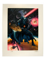 "STAR WARS" KEN STEACY SIGNED PRINTERS PROOF LITHOGRAPH.