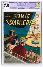 "COMIC CAVALCADE" #22 AUGUST 1947 CGC RESTORED 7.5 SLIGHT (C-1) VF-.