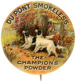 "DU PONT SMOKELESS THE CHAMPIONS POWDER" C. 1910 PHOTO EXAMPLE FROM CPB BOOK COLOR PLATES.