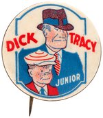 DICK TRACY C. 1933 VERY EARLY BUTTON AND FIRST TO PICTURE "JUNIOR".