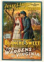 "THE WARRENS OF VIRGINIA" CECIL B. DeMILLE LINEN-MOUNTED ONE SHEET MOVIE POSTER.
