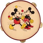 MICKEY & MINNIE MOUSE TAMBOURINE.