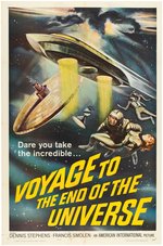 "VOYAGE TO THE END OF THE UNIVERSE" ONE SHEET MOVIE POSTER.