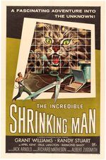 "THE INCREDIBLE SHRINKING MAN" ONE SHEET MOVIE POSTER.